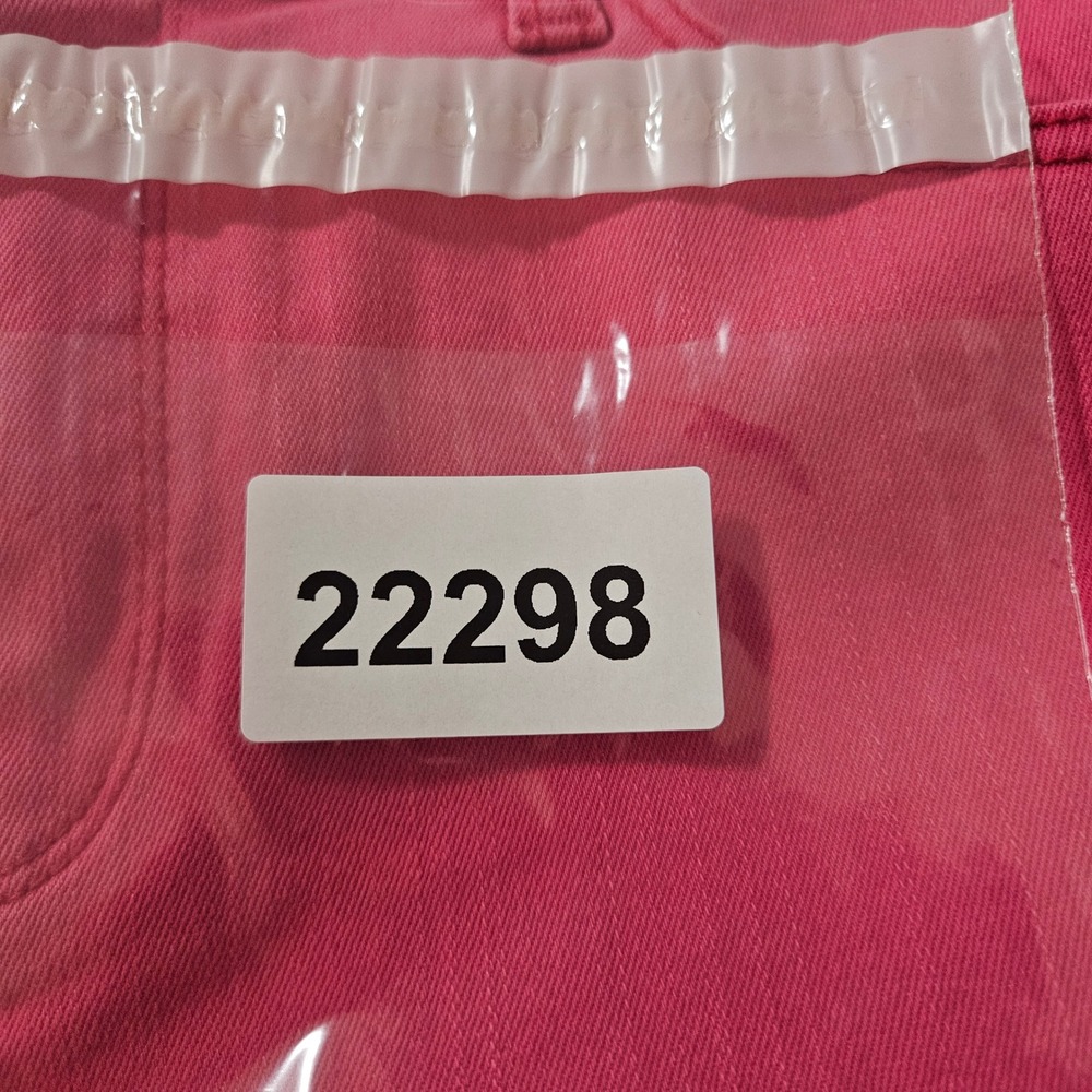 Chicos Perfect Stretch Girlfriend Slim Capri Pink Frayed Hem Pants 0.5 US 6 NEW - Picture 10 of 10